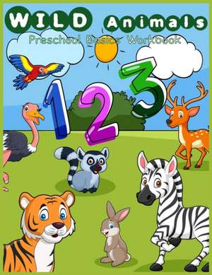 Wild animals Preschool basic workbook de Kidsfun