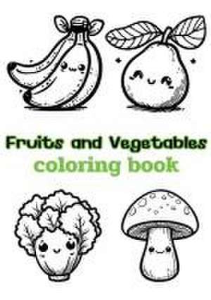 Fruits and Vegetables coloring book de Beccanica K