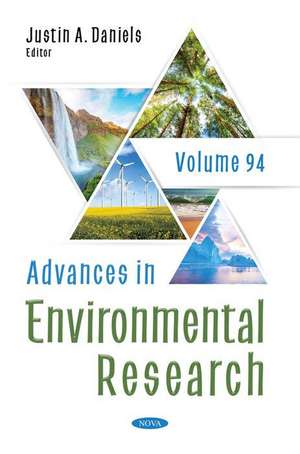 Advances in Environmental Research. Volume 94 de Justin A Daniels