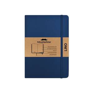 Moustachine Classic Linen Hardcover Dark Blue Blank Large de Moustachine