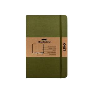 Moustachine Classic Linen Hardcover Military Green Blank Pocket