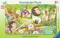 Ravensburger Kinderpuzzle - 05661 Lustige Gartentiere - 15 Teile Rahmenpuzzle für Kinder ab 3 Jahren