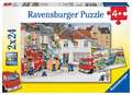 Bei der Feuerwehr. Puzzle 2 x 24 Teile