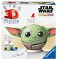 Ravensburger 3D Puzzle 11556 - Puzzle-Ball Grogu - Puzzle-Ball mit ansteckbaren Ohren - für große und kleine Star Wars und Mandalorian Fans ab 6 Jahren