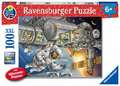 Ravensburger Kinderpuzzle 13366 - Auf der Weltraumstation - Wieso? Weshalb? Warum? Puzzle 100 Teile XXL + Wissensposter, für Weltraumfans ab 6 Jahren