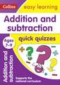 Addition and Subtraction Quick Quizzes