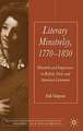 Literary Minstrelsy, 1770-1830: Minstrels and Improvisers in British, Irish, and American Literature