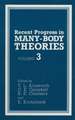 Recent Progress in Many-Body Theories