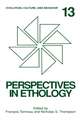 Perspectives in Ethology: Evolution, Culture, and Behavior