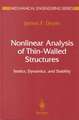 Nonlinear Analysis of Thin-Walled Structures: Statics, Dynamics, and Stability