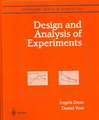 Design and Analysis of Experiments