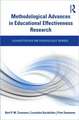 Methodological Advances in Educational Effectiveness Research