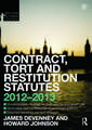 Contract, Tort and Restitution Statutes 2012-2013