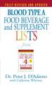 Blood Type "A" Food, Beverage and Supplemental Lists