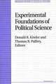 Experimental Foundations of Political Science