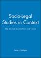 Socio–Legal Studies in Context – The Oxford Centre Past and Present