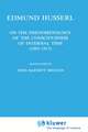 On the Phenomenology of the Consciousness of Internal Time (1893–1917)