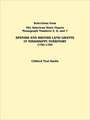 Spanish and British Land Grants in Mississippi Territory, 1750-1784. Three Parts in One. Originally Published as Monographs 5-7, Selections from the a