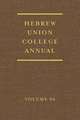 Hebrew Union College Annual Volume 86