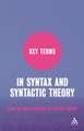 Key Terms in Syntax and Syntactic Theory