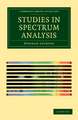 Studies in Spectrum Analysis