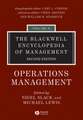 The Blackwell Encyclopedia of Management – Operations Management V10 2e