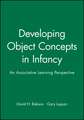 Developing Object Concepts in Infancy – An Associative Learning Perspective