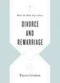 What the Bible Says about Divorce and Remarriage