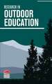 Research in Outdoor Education – Volume 15