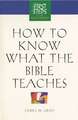 How to Know What the Bible Teaches: First Steps for the New Christian