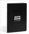 Teneues - Notebook Paperback A5 - 140 Lined Pages with Lay Flat Binding, Classic Black