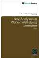 New Analyses in Worker Well–Being