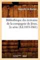 Bibliotheque Des Ecrivains de La Compagnie de Jesus, 2e Serie