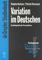 Variation im Deutschen: Soziolinguistische Perspektiven