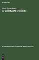 A certain order: the development of Herbert Read's theory of poetry