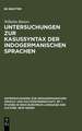 Untersuchungen zur Kasussyntax der indogermanischen Sprachen