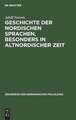 Geschichte der nordischen Sprachen, besonders in altnordischer Zeit