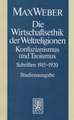 Max Weber-Studienausgabe: Die Wirtschaftsethik Der Weltreligionen I. Konfuzianismus Und Taoismus