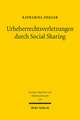 Urheberrechtsverletzungen durch Social Sharing