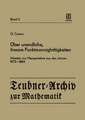 Über unendliche, lineare Punktmannigfaltigkeiten: Arbeiten zur Mengenlehre aus den Jahren 1872–1884