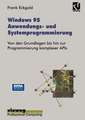 Windows 95 Anwendungs- und Systemprogrammierung: Von den Grundlagen bis hin zur Programmierung komplexer APIs