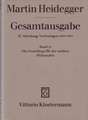 Martin Heidegger, Die Grundbegriffe Der Antiken Philosophie: Ein Beitrag Zu Einer Zeitgemassen Heilmittelerkenntnis