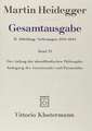 Gesamtausgabe. 4 Abteilungen / Der Anfang der abendländischen Philosophie