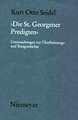 Die St. Georgener Predigten: Untersuchungen zur Überlieferungs- und Textgeschichte