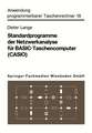 Standardprogramme der Netzwerkanalyse für BASIC-Taschencomputer (CASIO)