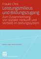 Leistungsmilieus und Bildungszugang: Zum Zusammenhang von sozialer Herkunft und Verbleib im Bildungssystem