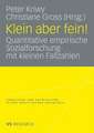 Klein aber fein!: Quantitative empirische Sozialforschung mit kleinen Fallzahlen