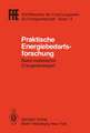 Praktische Energiebedarfsforschung: Basis realistischer Energiestrategien VDI/VDE/GFPE-Tagung in Schliersee am 7./8. Mai 1981