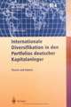 Internationale Diversifikation in den Portfolios deutscher Kapitalanleger: Theorie und Empirie