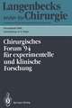 111. Kongreß der Deutschen Gesellschaft für Chirurgie München, 5.–9. April 1994